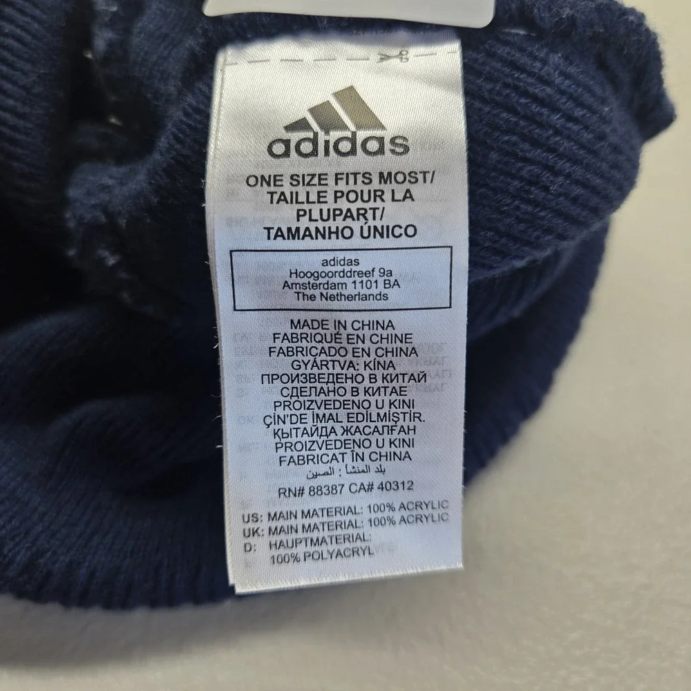 Fresno‎ Bulldogs Unisex Beanie ONE SIZE Navy Blue Adidas Embroidered Logo